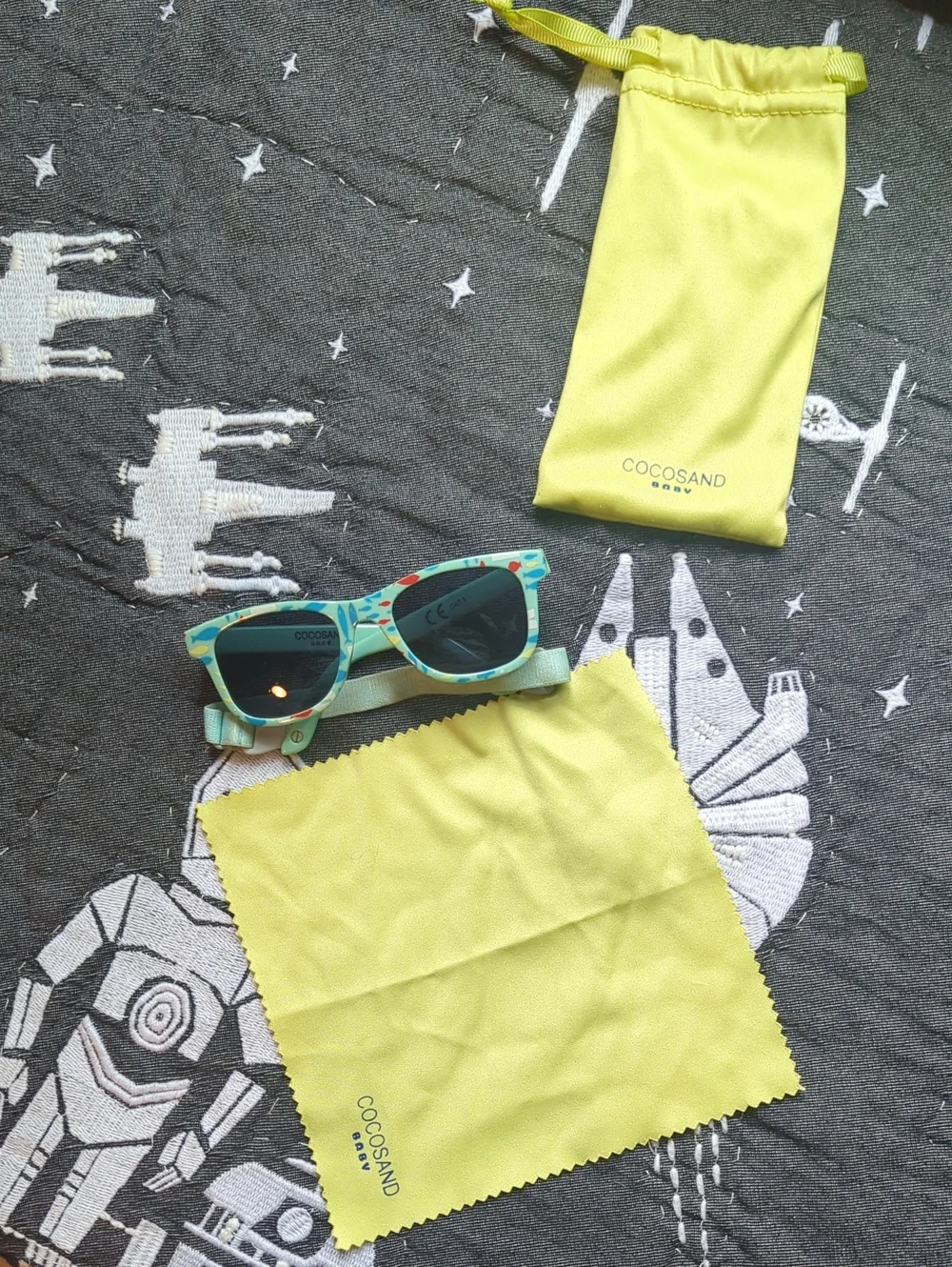 Cocosand Baby Yellow Kids Sunglasses with Strap